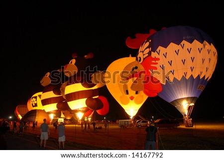 SAINT-JEAN-sur-RICHELIEU,QC-AUGUST 11:the International Balloon Festival of Saint-Jean-sur-Richelieu was celebrated its 24th anniversary from August 11th to 19th,2007 in Quebec, Canada.