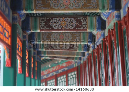 Long Corridor in summer palace of Beijing