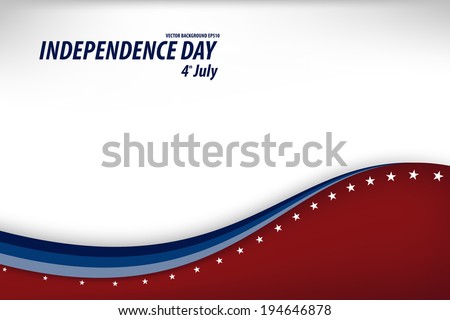 Vector Illustration of a Independence Day Design