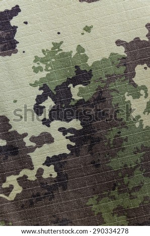 Military vegetato camouflage rip-stop fabric texture