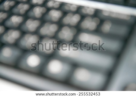Blurred keyboard background close-up