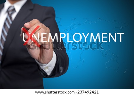 Executive change the word UNEMPLOYMENT-positive thinking