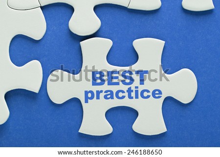 Puzzle written word Best Practice