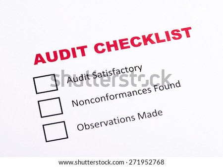 Audit checklist  evaluation
