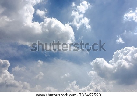 beautiful blue sky with clouds background.Sky clouds.Sky with clouds weather nature cloud blue.Blue sky with clouds and sun