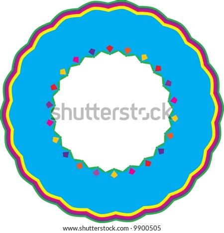 Bright Flowers on a Circle