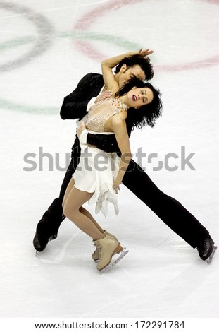 Turin, Italy - March 29: Couple Dancing During Figure Ice Skating Competition Of The Winter Olympic Games In Turin, March 29, 2006.