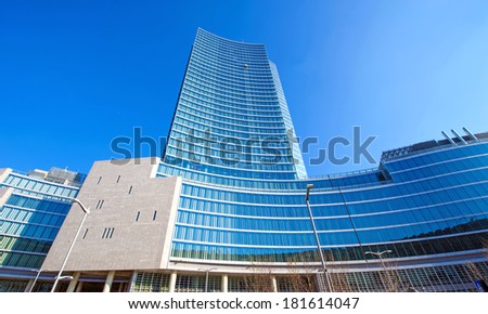 MILAN, ITALY- FEBRUARY 22, 2012: The new headquarter skyscraper of the Lombardy Region, in Milan.