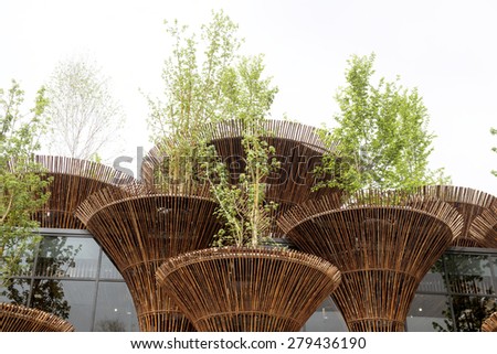 MILAN, ITALY-MAY 04, 2015: Vietnam pavillon of the EXPO 2015. Food is the main topic of this Italian edition, in Milan.