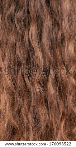 Texture of long blond hair. Whole background.