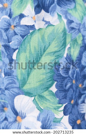 Close up of beautiful paisley pattern on cloth.