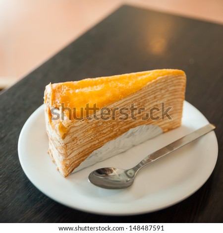 Crepe Cake is sold in coffee shops