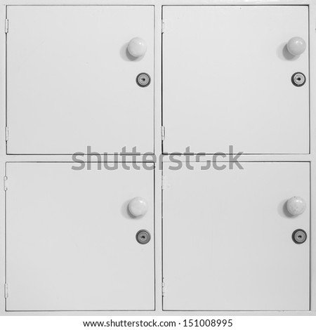 Storage lockers used by students on campus