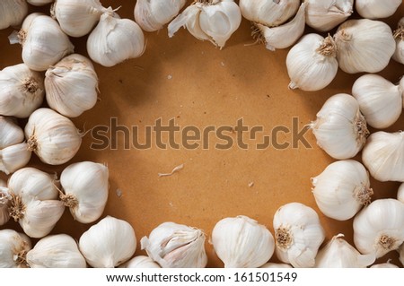 Garlic is fragrant spices commonly used in cooking