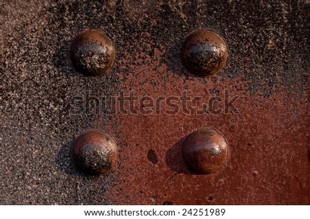 Rusted steel panels
