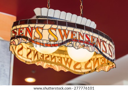 CHIANG MAI, February 28, 2015: Swensen\'s is a global chain of ice cream restaurants that started in San Francisco, California