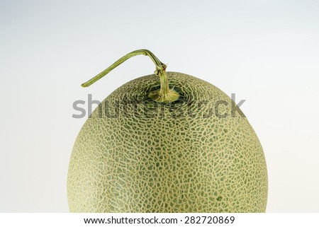 Honeydew Melon/A Juicy melon/A juicy honeydew melon from Japan on a white background.
