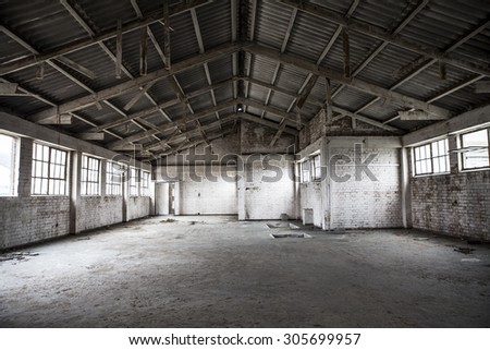 abandoned factory floor