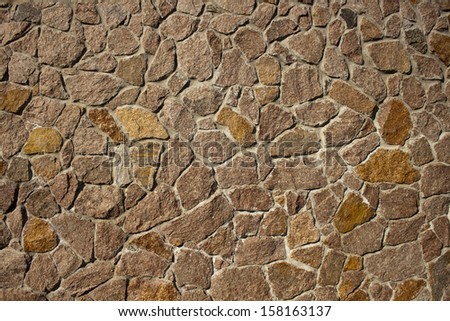 stone laying brown masonry wall brick
