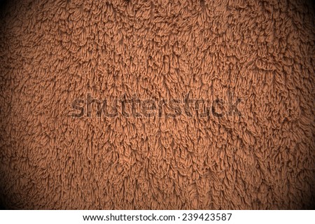 Brown short hair fringe background or texture