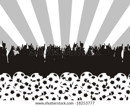 soccer ball wallpaper. stock vector : soccer balls