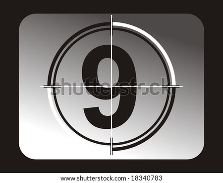 film background with number