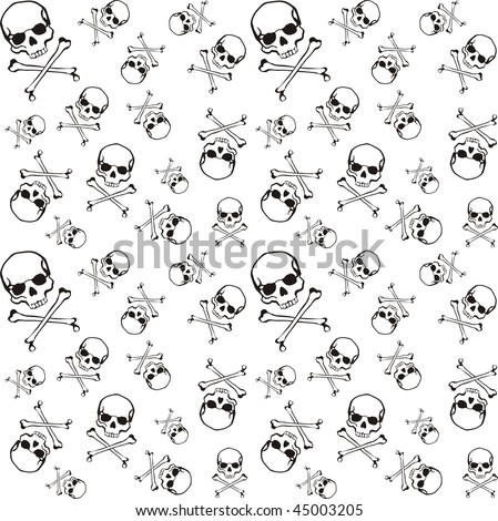 bones of skull. ones and skull pattern in