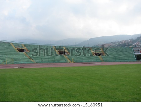 sarajevo olympic stands stadium empty shutterstock