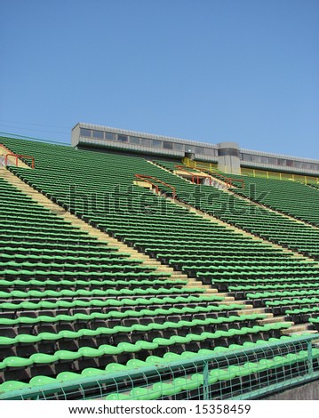 Football stadium, empty stadium.