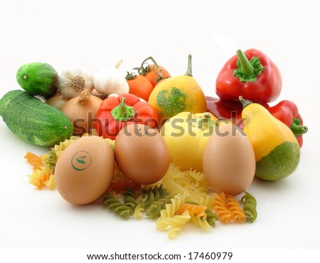 Vegetables - healthy food isolated