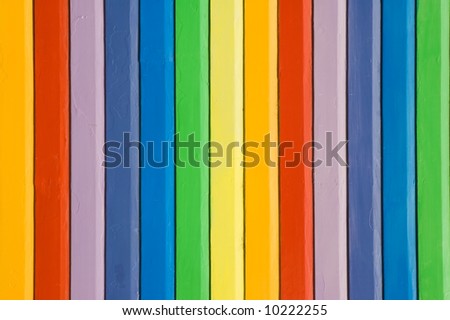 Colorful painted rainbow design