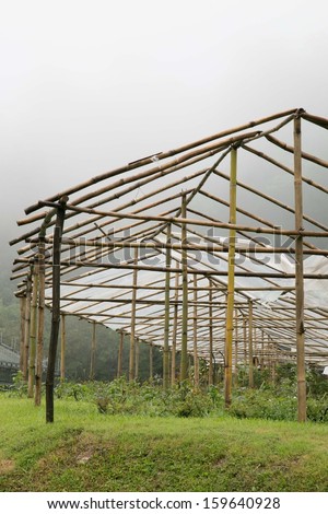 Organic farm is under construction