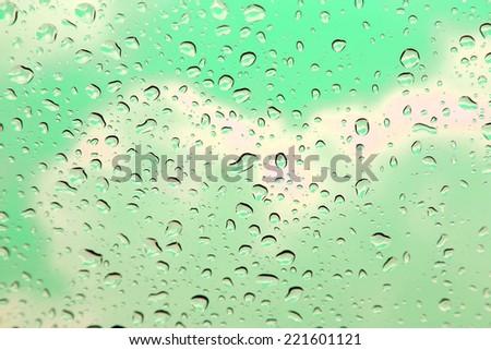 Raindrop on window