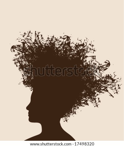 wierd hairstyles. vector : Weird Hairstyle