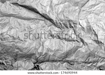 gray crumpled tissue paper for background