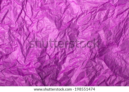 pink crumpled tissue paper for background