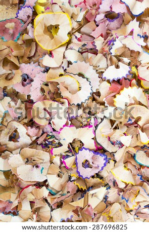 crayons  sharpening shavings texture for background