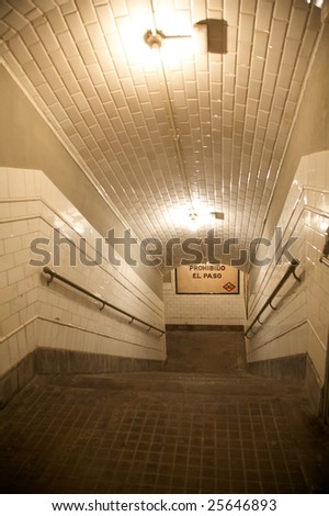 1919 chamberi underground station public free open access in madrid spain