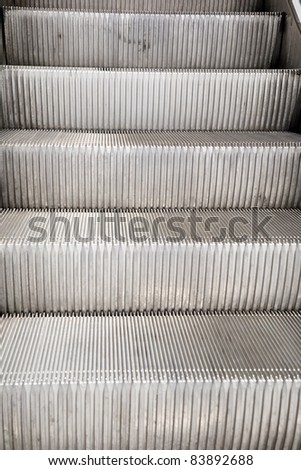 grey metal stairs and steps up direction