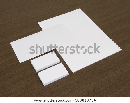 Set of branding corporate identity templates. Stationery with business cards.