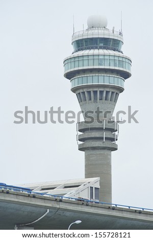 Air traffic control tower , shanghai pudong airport