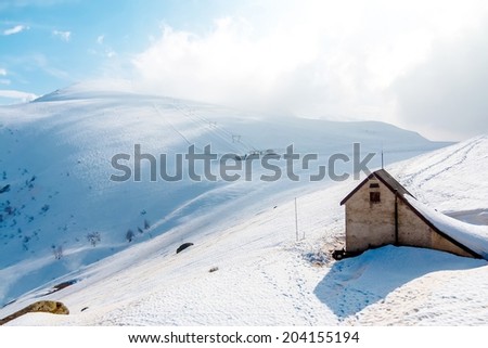 Ski House Hütte in Alps