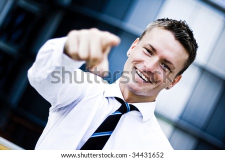 Photo Of A Man In A Corporate Attire Pointing At You