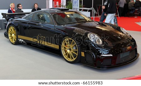 stock photo ESSEN NOV 26 Porsche 9ff GT9R shown at Essen Motor Show