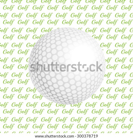 Vector golf ball. Golf ball. Vector illustration a traditional white golf ball. Golf logo. Golf background. Realistic rendition of golf ball texture. Golf texture background