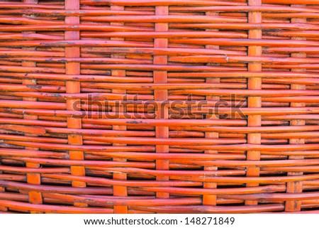 Close up of Rattan weave texture background