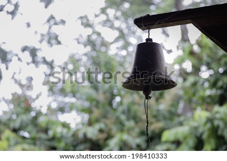 black and white school bell