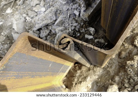 steel retaining wall sheet pile self lock for underground construction