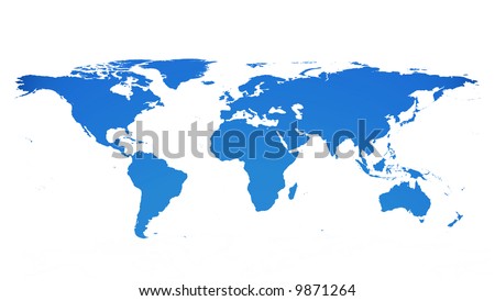 the world is flat map. Detailed flat map of the