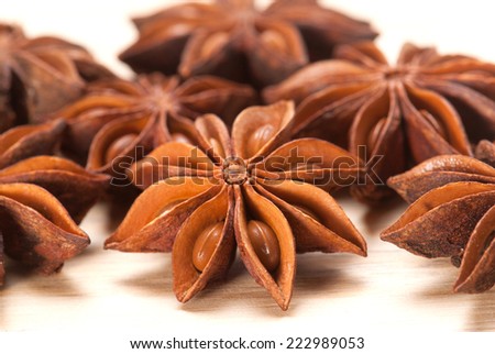 Star Anise isolated on white background